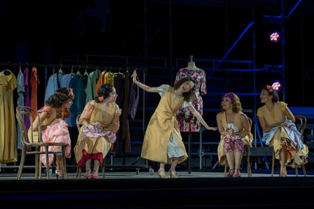 13.08.2026, Saarland, Ensdorf. Die West Side Story feiert am Donnerstagabend am Saarpolygon im Rahmen der diesjährigen Opernfestspiele mit zahlreichen Ehrengästen aus Politik, Kultur und Wirtschaft Premiere. *** August 13, 2026, Saarland, Ensdorf: *West Side Story* will premiere on Thursday evening at the Saarpolygon as part of this year’s opera festival, with numerous distinguished guests from the worlds of politics, culture, and business in attendance. bub
