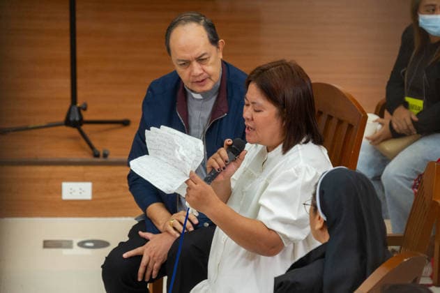 August 14, 2026, Manila, Metro Manila, Philippines: The Philippine Truth Commission, composed of human rights workers and clergy people, hosts its first public truth-telling session, this morning of August 14 in the Pope Pius XII Center in Manila. The commission discussed the case of Raymart Siapo, a 19 year victim of the former Duterte AdministrationÃ¢â‚¬â ¢s Ã¢â‚¬ËœWar on Drugs. According to Luzviminda Siapo, the mother of Raymart who spoke before the commission, his son was abducted and killed by 14 unidentified individuals. Manila Philippines - ZUMAp220 20260814_zip_p220_003 Copyright: xCharlesxPerezx