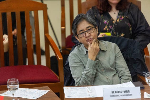 August 14, 2026, Manila, Metro Manila, Philippines: The Philippine Truth Commission, composed of human rights workers and clergy people, hosts its first public truth-telling session, this morning of August 14 in the Pope Pius XII Center in Manila. The commission discussed the case of Raymart Siapo, a 19 year victim of the former Duterte AdministrationÃ¢â‚¬â ¢s Ã¢â‚¬ËœWar on Drugs. According to Luzviminda Siapo, the mother of Raymart who spoke before the commission, his son was abducted and killed by 14 unidentified individuals. Manila Philippines - ZUMAp220 20260814_zip_p220_001 Copyright: xCharlesxPerezx