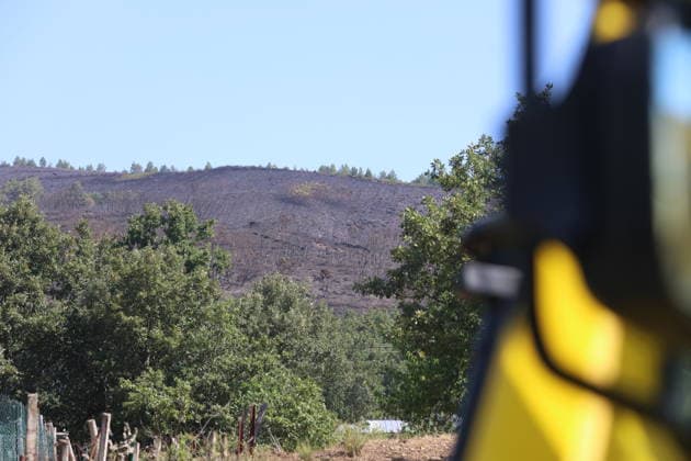 The fire in Caboalles de Abajo, León, has been stabilized and downgraded to level zero. Forest land burned by a wildfire, as of August 14, 2026, in Caboalles de Abajo, León, Castile and León, Spain. The fire in this town has been stabilized and downgraded to level zero after a night of intense work to combat the flames. Firefighting crews managed to contain the fire front and secure the perimeter, which now stands at 90%. AUGUST 14, 2026 FOREST FIRE Caboalles de Abajo, León, Castile Caboalles de Abajo, León, Castile, Spain  Copyright: xFernandoxOterox 7713984