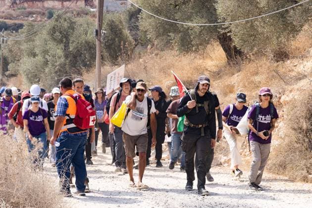 August 14, 2026, Nablus, Palestine, State of: QUSRA, PALESTINE, Aug 14, 2026: For the sixth consecutive day, Israeli settlers have continued to besiege a Palestinian home in Qusra, a village in the occupied West Bank, restricting access to the property and leaving its occupants dependent on outside assistance for basic necessities. Israeli forces and Border Police have prevented Israeli and foreign peace activists from reaching the house, according to the photographerÃ¢â‚¬â ¢s account. The activists have sought to break the siege and deliver water, food and medicine to the residents. The standoff in Qusra is part of a wider escalation of settler-related tensions and violence in the occupied West Bank. International media reported that sever - ZUMAq101 20260814_zna_q101_093 Copyright: xSalmanxMohsenxAlkhatibx