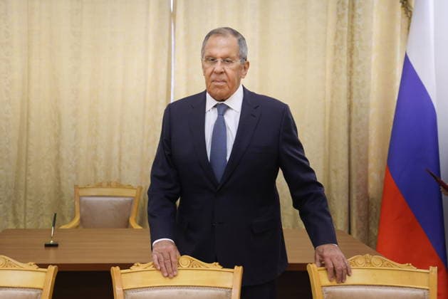 RUSSIA, MOSCOW - AUGUST 14, 2026: Sergei Lavrov, Foreign Minister of Russia, attends a meeting with his counterpart Sihasak Phuangketkeow of Thailand. Vladimir Gerdo TASS  96142337