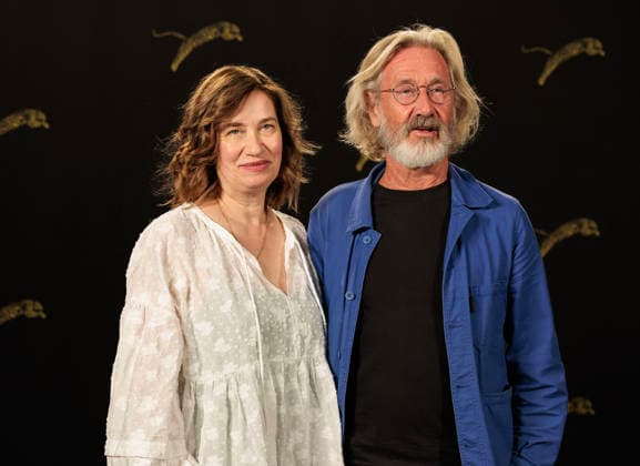 LFF 2026 - Demain Je Tombe Amoureux Photocall Emmanuelle Devos and Martin Provost at the photocall during the 79th Locarno Film Festival to present the world premiere of Martin Provost s film Demain je tombe amoureux on the Piazza Grande on August 14, 2026 in Locarno, Switzerland (Photo by Stefan Kraus ABACAPRESS.COM) Locarno Switzerland  Copyright: xKrausxStefan ABACAx