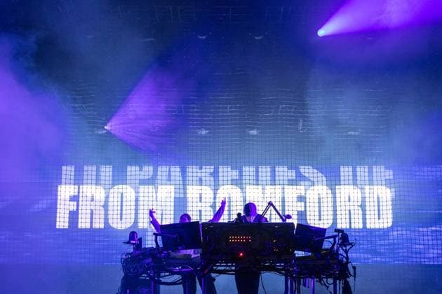 Underworld — Vodafone Paredes de Coura 2026 in Portugal - 14 Aug Underworld, the British electronic music duo, perform during Vodafone Paredes de Coura at the main stage. Paredes de Coura Portugal Copyright: xDiogoxBaptistax xSOPAxImagesx DB_Underworld20260813PDC_015