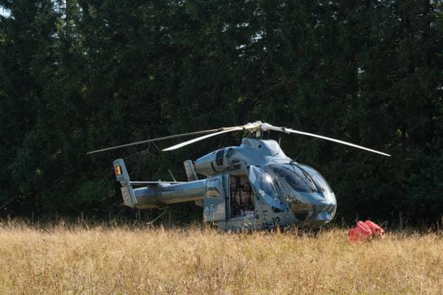 Emergency services pictured as a fire rages in the Hautes Fagnes (High Fens) nature reserve, on Friday 14 August 2026 in Jalhay.  NICOLASxLAMBERT 183368791