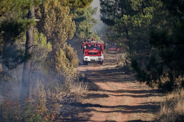 14.08.2026 - Europa, Kroatien, Ninski Stanovi: Großflächiger Vegetationsbrand zwischen Ninski Stanovi und Å½erava in der Gespanschaft Zadar. Zahlreiche Feuerwehrkräfte kämpfen gegen die Flammen. Ein Air Tractor und zwei Canadair sind zur Unterstützung der Löscharbeiten aus der Luft unterwegs. Starker Wind erschwert den Einsatz und begünstigt die Ausbreitung des Feuers. 14.08.2026 - Europa, Hrvatska, Ninski Stanovi: Veliki poÅ¾ar otvorenog prostora izmeÄ‘u Ninskih Stanova i Å½erave u Zadarskoj Å¾upaniji. Brojne vatrogasne snage bore se s vatrom. Air Tractor i Canadair upuÄ‡eni su na poÅ¾ariÅ¡te kako bi pomogli u gaÅ¡enju iz zraka. Jak vjetar oteÅ¾ava gaÅ¡enje i pogoduje Å¡irenju poÅ¾ara. *** August 14, 2026 Europe, Croatia, Ninsk Copyright: xLUKAxKOLANOVICx