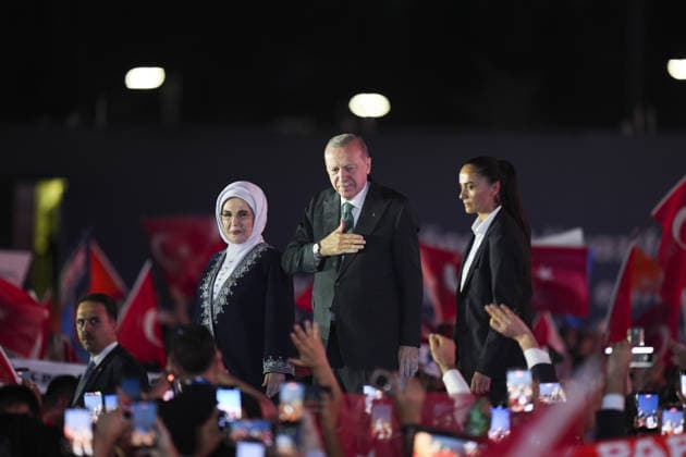 AK Party’s 25th Foundation Anniversary Event ANKARA, TURKIYE - AUGUST 14: Turkish President and Leader of the Justice and Development (AK) Party Recep Tayyip Erdogan and his wife Emine Erdogan attend the AK Party’s 25th Foundation Anniversary Event at Baskent Nation’s Garden in Ankara, Turkiye on August 14, 2026. Ercin Erturk Anadolu Ankara Turkey. Editorial use only. Please get in touch for any other usage.  Copyright: x2026xAnadoluxErcinxErturkx