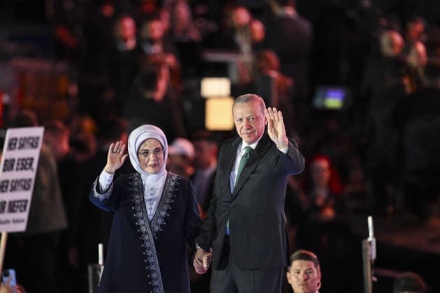 AK Party’s 25th Foundation Anniversary Event ANKARA, TURKIYE - AUGUST 14: Turkish President and Leader of the Justice and Development (AK) Party Recep Tayyip Erdogan and his wife Emine Erdogan attend the AK Party’s 25th Foundation Anniversary Event at Baskent Nation’s Garden in Ankara, Turkiye on August 14, 2026. Dogukan Keskinkilic Anadolu Ankara Turkey. Editorial use only. Please get in touch for any other usage.  Copyright: x2026xAnadoluxDogukanxKeskinkilicx