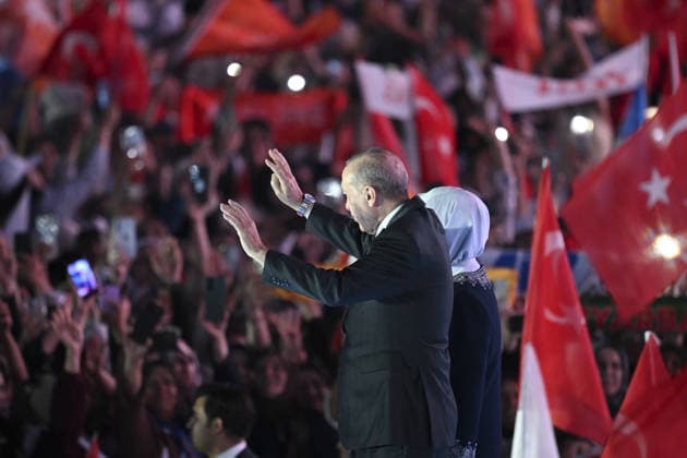 AK Party’s 25th Foundation Anniversary Event ANKARA, TURKIYE - AUGUST 14: Turkish President and Leader of the Justice and Development (AK) Party Recep Tayyip Erdogan and his wife Emine Erdogan attend the AK Party’s 25th Foundation Anniversary Event at Baskent Nation’s Garden in Ankara, Turkiye on August 14, 2026. Dogukan Keskinkilic Anadolu Ankara Turkey. Editorial use only. Please get in touch for any other usage.  Copyright: x2026xAnadoluxDogukanxKeskinkilicx