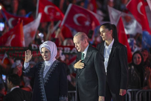 AK Party’s 25th Foundation Anniversary Event ANKARA, TURKIYE - AUGUST 14: Turkish President and Leader of the Justice and Development (AK) Party Recep Tayyip Erdogan and his wife Emine Erdogan attend the AK Party’s 25th Foundation Anniversary Event at Baskent Nation’s Garden in Ankara, Turkiye on August 14, 2026. Dogukan Keskinkilic Anadolu Ankara Turkey. Editorial use only. Please get in touch for any other usage.  Copyright: x2026xAnadoluxDogukanxKeskinkilicx