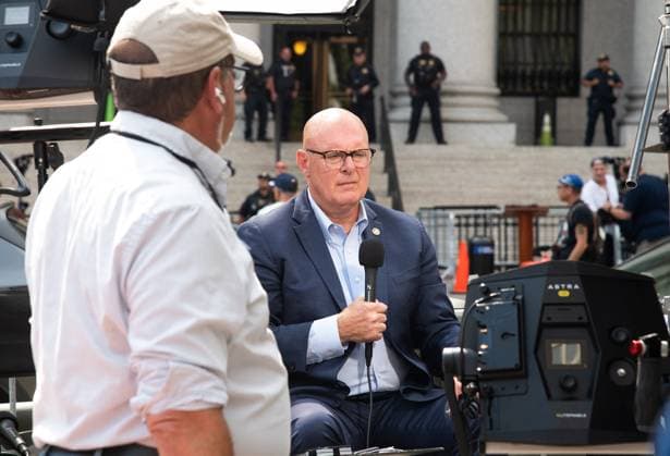 Luigi Mangione Pleads Guilty Today in Manhattan Courthouse Luigi Mangione Pleads Guilty Today in Manhattan Courthouse, Downtown Manhattan, NY. 14 Aug 2026 Pictured: Fox News Commentator. Photo credit: Mayer MEGA TheMegaAgency.com sales@mega.global  Copyright: xThexMegaxAgencyxMayerx xMEGAx