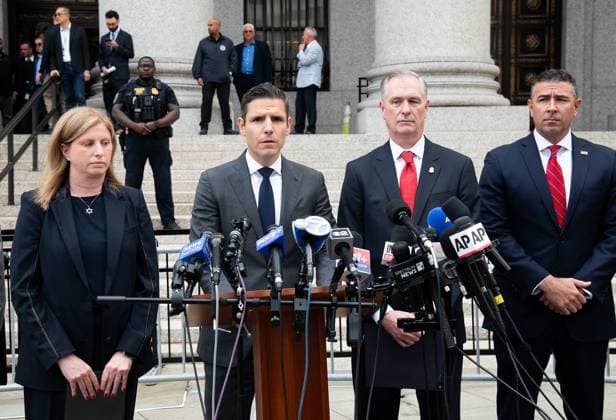 Luigi Mangione Pleads Guilty Today in Manhattan Courthouse Luigi Mangione Pleads Guilty Today in Manhattan Courthouse, Downtown Manhattan, NY. 14 Aug 2026 Pictured: Jessica Tisch, Jamie McDonald, James Barnacle Jr. Photo credit: Mayer MEGA TheMegaAgency.com sales@mega.global  Copyright: xThexMegaxAgencyxMayerx xMEGAx