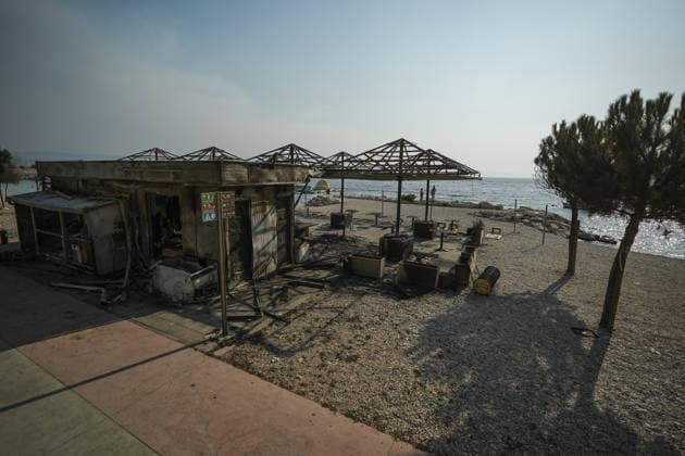 Aftermath of wildfire near Croatia s Omis OMIS, CROATIA - AUGUST 14: An aftermath view of wildfire near Omis, Croatia on August 14, 2026. Samir Jordamovic Anadolu Omis Croatia. Editorial use only. Please get in touch for any other usage.  Copyright: x2026xAnadoluxSamirxJordamovicx