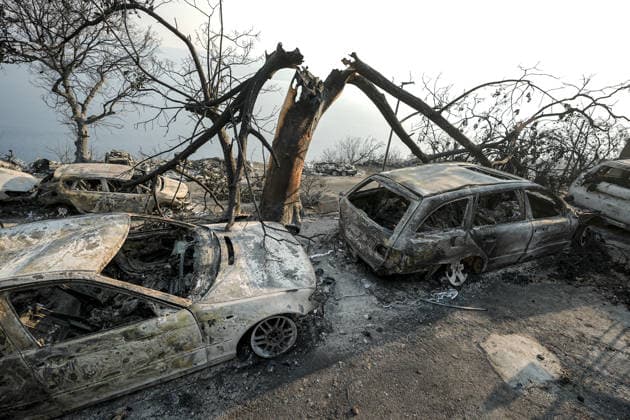 Aftermath of wildfire near Croatia s Omis OMIS, CROATIA - AUGUST 14: An aftermath view of wildfire near Omis, Croatia on August 14, 2026. Samir Jordamovic Anadolu Omis Croatia. Editorial use only. Please get in touch for any other usage.  Copyright: x2026xAnadoluxSamirxJordamovicx