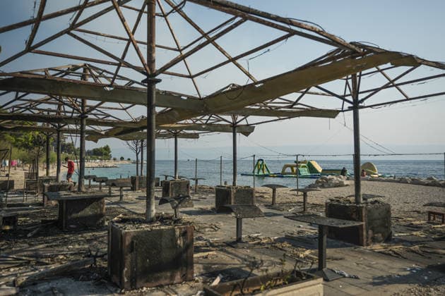 Aftermath of wildfire near Croatia s Omis OMIS, CROATIA - AUGUST 14: An aftermath view of wildfire near Omis, Croatia on August 14, 2026. Samir Jordamovic Anadolu Omis Croatia. Editorial use only. Please get in touch for any other usage.  Copyright: x2026xAnadoluxSamirxJordamovicx