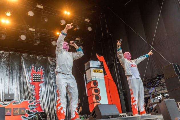 Das Berliner Hip Hop Rap Trio PA69 (besteht aus DJ Dope, Rabatto und Turbogianni) am ersten Tag des Highfield 2026 am Störmthaler See Highfield 2026 tag 1 - PA69 *** The Berlin hip-hop rap trio PA69—consisting of DJ Dope, Rabatto, and Turbogianni—performed on the first day of Highfield 2026 at Störmthaler See. Highfield 2026 Day 1: PA69