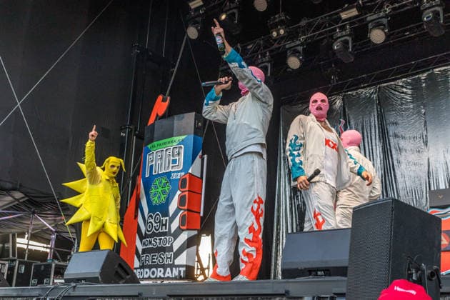 Das Berliner Hip Hop Rap Trio PA69 (besteht aus DJ Dope, Rabatto und Turbogianni) am ersten Tag des Highfield 2026 am Störmthaler See Highfield 2026 tag 1 - PA69 *** The Berlin hip-hop rap trio PA69—consisting of DJ Dope, Rabatto, and Turbogianni—performed on the first day of Highfield 2026 at Störmthaler See. Highfield 2026 Day 1: PA69