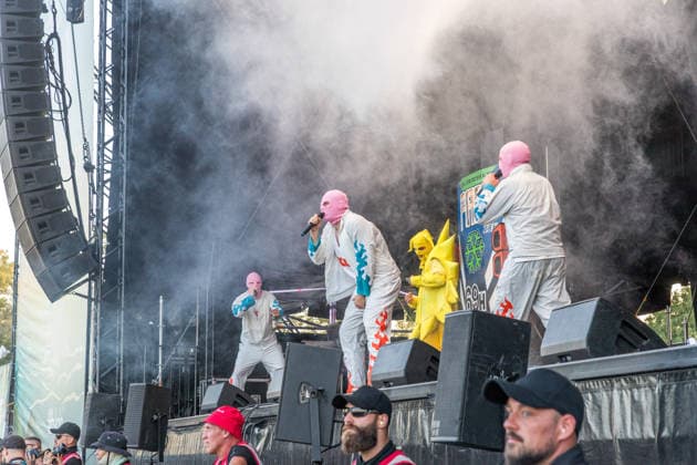 Das Berliner Hip Hop Rap Trio PA69 (besteht aus DJ Dope, Rabatto und Turbogianni) am ersten Tag des Highfield 2026 am Störmthaler See Highfield 2026 tag 1 - PA69 *** The Berlin hip-hop rap trio PA69—consisting of DJ Dope, Rabatto, and Turbogianni—performed on the first day of Highfield 2026 at Störmthaler See. Highfield 2026 Day 1: PA69