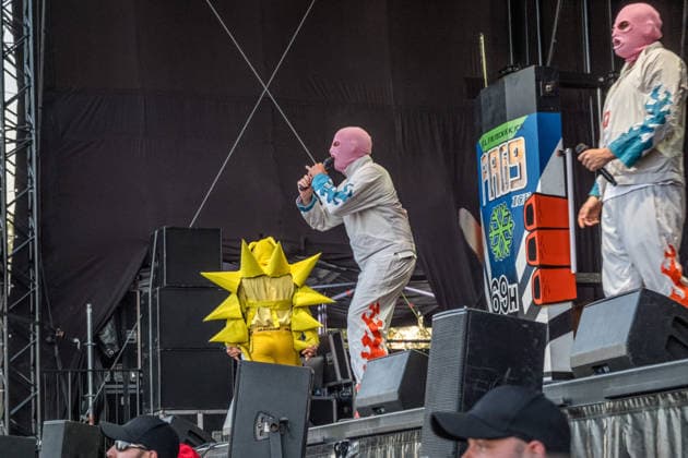 Das Berliner Hip Hop Rap Trio PA69 (besteht aus DJ Dope, Rabatto und Turbogianni) am ersten Tag des Highfield 2026 am Störmthaler See Highfield 2026 tag 1 - PA69 *** The Berlin hip-hop rap trio PA69—consisting of DJ Dope, Rabatto, and Turbogianni—performed on the first day of Highfield 2026 at Störmthaler See. Highfield 2026 Day 1: PA69