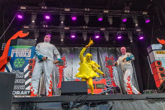 Das Berliner Hip Hop Rap Trio PA69 (besteht aus DJ Dope, Rabatto und Turbogianni) am ersten Tag des Highfield 2026 am Störmthaler See Highfield 2026 tag 1 - PA69 *** The Berlin hip-hop rap trio PA69—consisting of DJ Dope, Rabatto, and Turbogianni—performed on the first day of Highfield 2026 at Störmthaler See. Highfield 2026 Day 1: PA69
