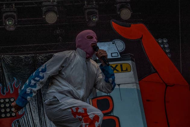 Das Berliner Hip Hop Rap Trio PA69 (besteht aus DJ Dope, Rabatto und Turbogianni) am ersten Tag des Highfield 2026 am Störmthaler See Highfield 2026 tag 1 - PA69 *** The Berlin hip-hop rap trio PA69—consisting of DJ Dope, Rabatto, and Turbogianni—performed on the first day of Highfield 2026 at Störmthaler See. Highfield 2026 Day 1: PA69