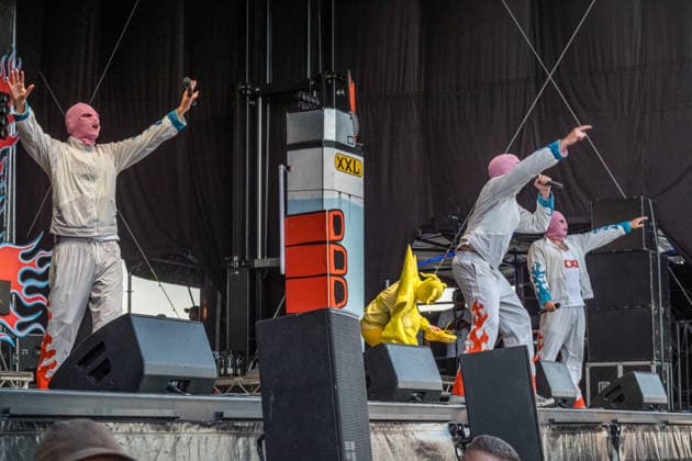 Das Berliner Hip Hop Rap Trio PA69 (besteht aus DJ Dope, Rabatto und Turbogianni) am ersten Tag des Highfield 2026 am Störmthaler See Highfield 2026 tag 1 - PA69 *** The Berlin hip-hop rap trio PA69—consisting of DJ Dope, Rabatto, and Turbogianni—performed on the first day of Highfield 2026 at Störmthaler See. Highfield 2026 Day 1: PA69