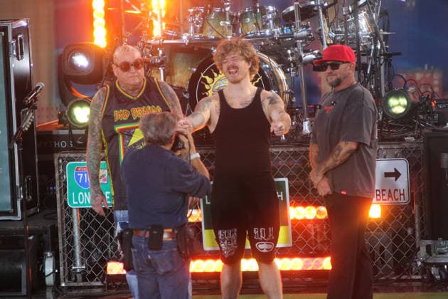 August 14, 2026, Manhattan, New York, U.S.A: New York, New York August 14, 2026.Sublime performs for the Good Morning America concert series in Central Park... Sublime is an American ska punk and reggae rock band from Long Beach, California, formed in 1988 by Bradley Nowell, Eric Wilson, and Bud Gaugh. Famous for hits like Santeria and What I Got , the band continues to perform with Nowell s son, Jakob as frontman. Manhattan U.S.A  - ZUMAc272 20260814_znp_c272_006 Copyright: xEmilyxCotlerx