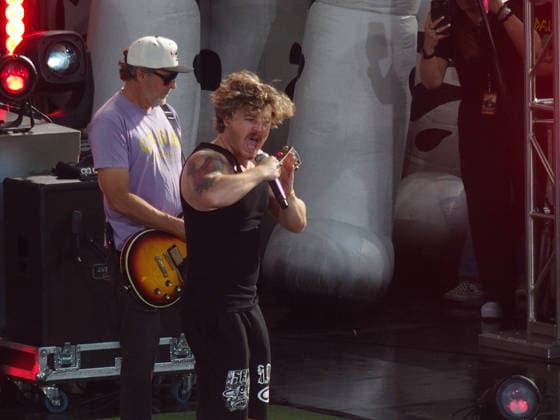August 14, 2026, Manhattan, New York, U.S.A: New York, New York August 14, 2026.Sublime performs for the Good Morning America concert series in Central Park... Sublime is an American ska punk and reggae rock band from Long Beach, California, formed in 1988 by Bradley Nowell, Eric Wilson, and Bud Gaugh. Famous for hits like Santeria and What I Got , the band continues to perform with Nowell s son, Jakob as frontman. Manhattan U.S.A  - ZUMAc308 20260814_znp_c308_024 Copyright: xSamanthaxCotlerx