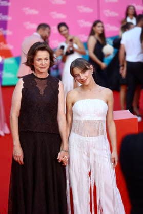 Sarajevo, Bosnia and Herzegovina, 140826. National Theatre. The 32nd Sarajevo Film Festival kicked off tonight with a red carpet and screening of the film Fatherland by PaweÅ‚ Pawlikowski. In the photo: Emily Watson, Sara Klimoska. Photo: Antonio Balic CROPIX Copyright: xxAntonioxBalicx sarajevo_film_festival2-140826