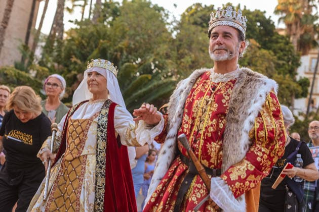 August 14, 2026: August 14, 2026 (Malaga) The Historical Cabalgata of the Feria de MoÂ¡laga 2026 is an event that celebrates the incorporation of the city into the Kingdom of Castile in 1487. This event, organized by the ZegroÂ­ Cultural Association, has more than 200 participants representing the Christian and Muslim troops. runs through the streets of the historic center, culminating in Customs Square. During the event, there is a symbolic handing over of keys from Malaga to King Ferdinand, staging the end of the siege and the beginning of a new historical stage - ZUMAc161 20260814_zap_c161_027 Copyright: xLorenzoxCarnerox