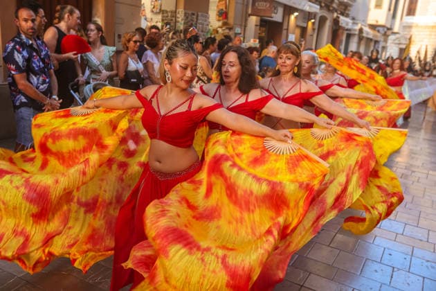 August 14, 2026: August 14, 2026 (Malaga) The Historical Cabalgata of the Feria de MoÂ¡laga 2026 is an event that celebrates the incorporation of the city into the Kingdom of Castile in 1487. This event, organized by the ZegroÂ­ Cultural Association, has more than 200 participants representing the Christian and Muslim troops. runs through the streets of the historic center, culminating in Customs Square. During the event, there is a symbolic handing over of keys from Malaga to King Ferdinand, staging the end of the siege and the beginning of a new historical stage - ZUMAc161 20260814_zap_c161_042 Copyright: xLorenzoxCarnerox