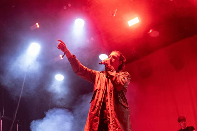 Der deutsche Sänger und Rapper Levin Liam am ersten Tag des Highfield 2026 Highfield 2026 - Tag 1 Levin Liam *** German singer and rapper Levin Liam on the first day of Highfield 2026 Highfield 2026 Day 1 Levin Liam