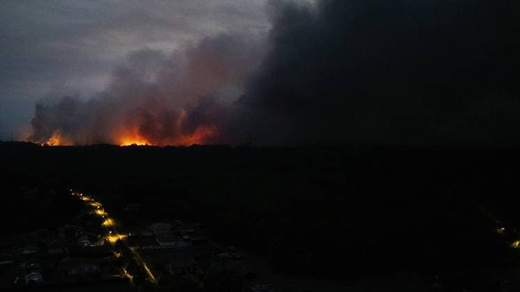 Garrein, The Netherlands, 2026-07-13 18:16:11 Garein, 14-08-2026, Drone photo of the forest fire near Luglon Photo: NLBeeld Robert Meerding Credit: NL Beeld Robert Meerding Inc  Copyright: xx x