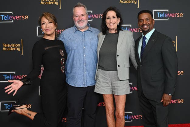 Televerse 2026 - Day 1 Carrie Ann Inaba, Conrad Green, Deena Katz and Alfonso Ribeiro arriving to the Televerse 2026 - Day 1 at JW Marriott on August 14, 2026 in Los Angeles, CA. Los Angeles JW Marriott California USA Copyright: xOConnor AFF-USA.comx