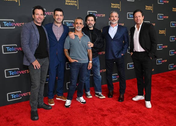 Televerse 2026 - Day 1 Eion Bailey, Ron Livingston, James Madio, Rick Gomez, Frank John Hughes and Ross McCall arriving to the Televerse 2026 - Day 1 at JW Marriott on August 14, 2026 in Los Angeles, CA. Los Angeles JW Marriott California USA Copyright: xLISAxOConnor AFF-USA.comx