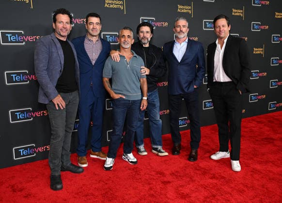 Televerse 2026 - Day 1 Eion Bailey, Ron Livingston, James Madio, Rick Gomez, Frank John Hughes and Ross McCall arriving to the Televerse 2026 - Day 1 at JW Marriott on August 14, 2026 in Los Angeles, CA. Los Angeles JW Marriott California USA Copyright: xLISAxOConnor AFF-USA.comx