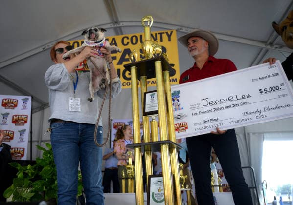 Winners of World s Ugliest Dog 2026 contest in California SONOMA COUNTY, CALIFORNIA - AUG 14: Dog named Jennie Leu was crowned as the winner of the 2026 World s Ugliest Dog contest with her owner Michelle Grady by her side and was awarded $5,000 on August 14, 2026 at Sonoma County Event Center in Santa Rosa, California, United States. Tayfun Coskun Anadolu California United States. Editorial use only. Please get in touch for any other usage.  Copyright: x2026xAnadoluxTayfunxCoskunx