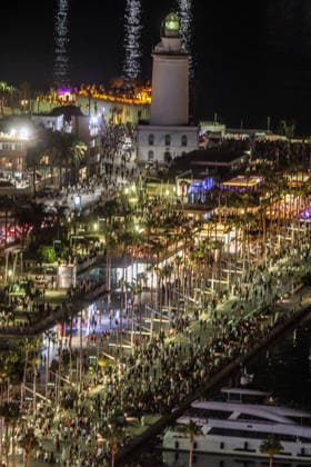 August 14, 2026: August 15, 2026 (Malaga) The fireworks and drones show at the MoÂ¡laga 2026 Fair, with 5,600 pyrotechnic effects and music, marked the beginning of nine days of festivities in the port of Malaga that joins the cityÃ¢â‚¬â ¢s pier. 500 kilos of powder mark the start of a week of celebration between the Center and the real Cortijo de Torres - ZUMAc161 20260814_zap_c161_060 Copyright: xLorenzoxCarnerox