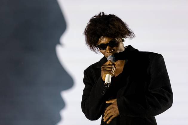 Benjamin Clementine - Vodafone Paredes de Coura 2026 - 14 Aug 2026 Benjamin Clementine, the British singer, composer and multi?instrumentalist, performs live on stage during the Vodafone Paredes de Coura. Paredes de Coura Portugal Copyright: xDiogoxBaptistax xSOPAxImagesx DB_BenjaminClemantine20260814PDC_004