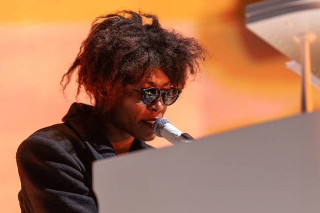 Benjamin Clementine - Vodafone Paredes de Coura 2026 - 14 Aug 2026 Benjamin Clementine, the British singer, composer and multi?instrumentalist, performs live on stage during the Vodafone Paredes de Coura. Paredes de Coura Portugal Copyright: xDiogoxBaptistax xSOPAxImagesx DB_BenjaminClemantine20260814PDC_036