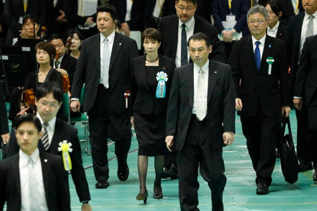 August 15, 2026, Tokyo, Japan: Japanese Prime Minister Sanae Takaichi (C) attends a memorial ceremony marking the 81st anniversary of Japan s surrender in World War II at Nippon Budokan in Tokyo. Tokyo Japan - ZUMAm191 20260815_aap_m191_010 Copyright: xRodrigoxReyesxMarinx