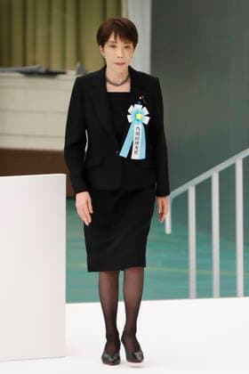August 15, 2026, Tokyo, Japan: Japanese Prime Minister Sanae Takaichi attends a memorial ceremony marking the 81st anniversary of Japan s surrender in World War II at Nippon Budokan in Tokyo. Tokyo Japan - ZUMAm191 20260815_aap_m191_011 Copyright: xRodrigoxReyesxMarinx