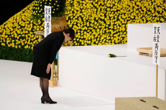 August 15, 2026, Tokyo, Japan: Japanese Prime Minister Sanae Takaichi pays her respects during a memorial ceremony marking the 81st anniversary of Japan s surrender in World War II at Nippon Budokan in Tokyo. Tokyo Japan - ZUMAm191 20260815_aap_m191_020 Copyright: xRodrigoxReyesxMarinx