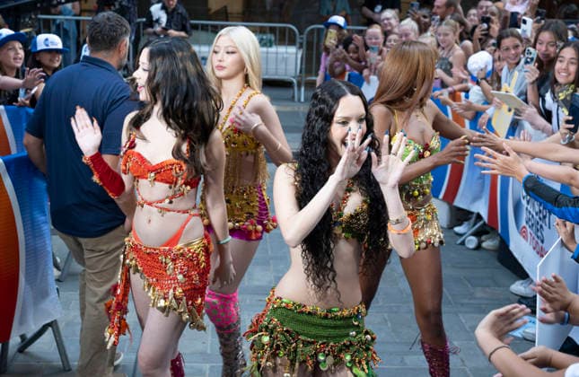 August 14, 2026, New York, Ny, United States: Megan Skiendiel, Yoonchae Jeong, Daniela Avanzini and Lara Raj of Katseye perform at The Today Show 2026 Citi Concert SeriesHeld at Rockefeller Plaza in New York. Zuma Press August 14, 2026. New York United States - ZUMAp281 20260814_zea_p281_019 Copyright: xPhotoxImagexPressx