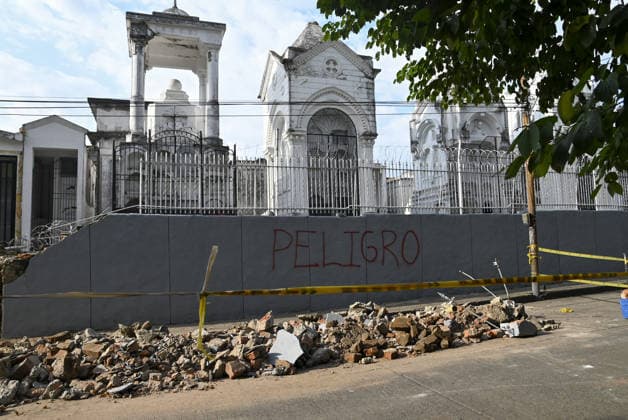 Search and rescue operations continue in quake-hit Pereira PEREIRA, COLOMBIA - AUGUST 14: A view of the damage as search and rescue operations continue at various locations across Pereira, in Colombia, on August 14, 2026. The death toll has reached 94, and 41,600 families have been affected, according to a report by Colombian President Abelardo de la Espriella, who visited Pereira and pledged to support the city and its reconstruction. Alexis Munera Anadolu Pereira Colombia. Editorial use only. Please get in touch for any other usage.  Copyright: x2026xAnadoluxAlexisxMunerax