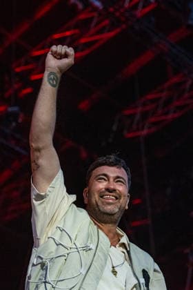 Rostock Deutschland 14. August 2026: Marteria - Zum Glück in die Zukunft Tour 2026 - Rostock Im Bild: Marten Laciny (Marteria) *** Rostock, Germany, August 14, 2026 Marteria Zum Glück in die Zukunft Tour 2026 Rostock Pictured: Marten Laciny (Marteria) Copyright: xFotostandx xVoelkerx