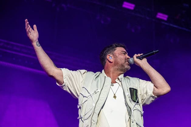Rostock Deutschland 14. August 2026: Marteria - Zum Glück in die Zukunft Tour 2026 - Rostock Im Bild: Marten Laciny (Marteria) *** Rostock, Germany, August 14, 2026 Marteria Zum Glück in die Zukunft Tour 2026 Rostock Pictured: Marten Laciny (Marteria) Copyright: xFotostandx xVoelkerx