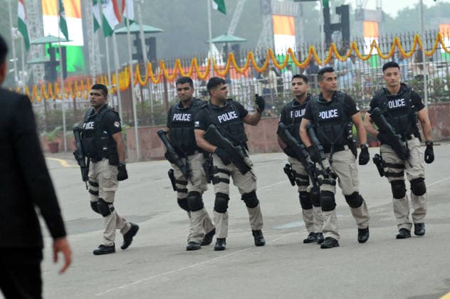 August 15, 2026, Delhi, Delhi, India: Commanndos Indian Prime Minister Narendra Modi Adress from the Rampart of Redfort on the occassion of Nation Celebrate 80th Indpendent Day, in New Delhi on Saturday 15Aug, 2026, , INDIA Delhi India - ZUMAb226 20260815_zip_b226_009 Copyright: xRavixBatrax