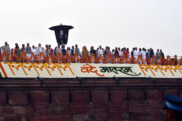 August 15, 2026, Delhi, Delhi, India: union cabient ministers during the Indian Prime Minister Narendra Modi Adress from the Rampart of Redfort on the occassion of Nation Celebrate 80th Indpendent Day, in New Delhi on Saturday 15Aug, 2026, , INDIA Delhi India - ZUMAb226 20260815_zip_b226_012 Copyright: xRavixBatrax