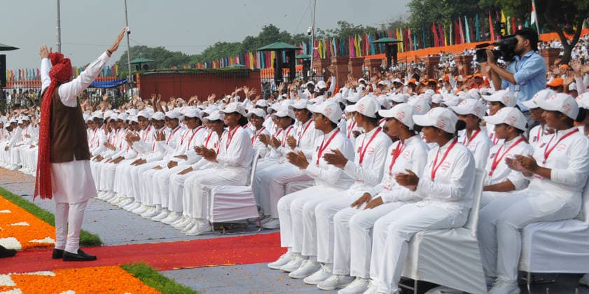August 15, 2026, Delhi, Delhi, India: Indian Prime Minister Narendra Modi Adress from the Rampart of Redfort on the occassion of Nation Celebrate 80th Indpendent Day, in New Delhi on Saturday 15Aug, 2026, , INDIA Delhi India - ZUMAb226 20260815_zip_b226_017 Copyright: xRavixBatrax
